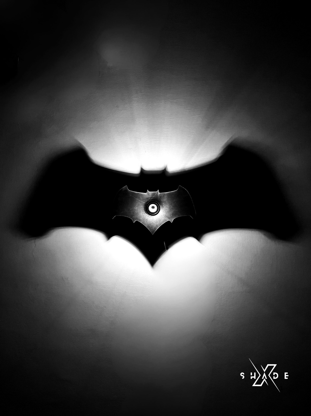 Batman shadow lamp sketch panel - replacement shadow plate