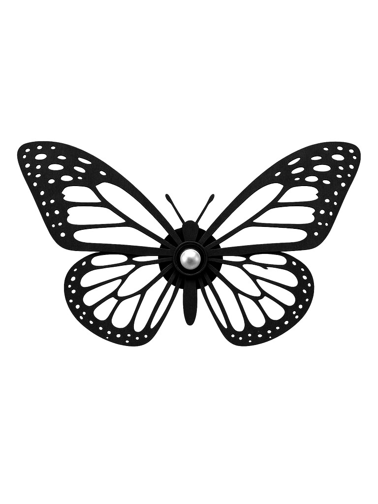Shadow lamp sketch panel - Butterfly design