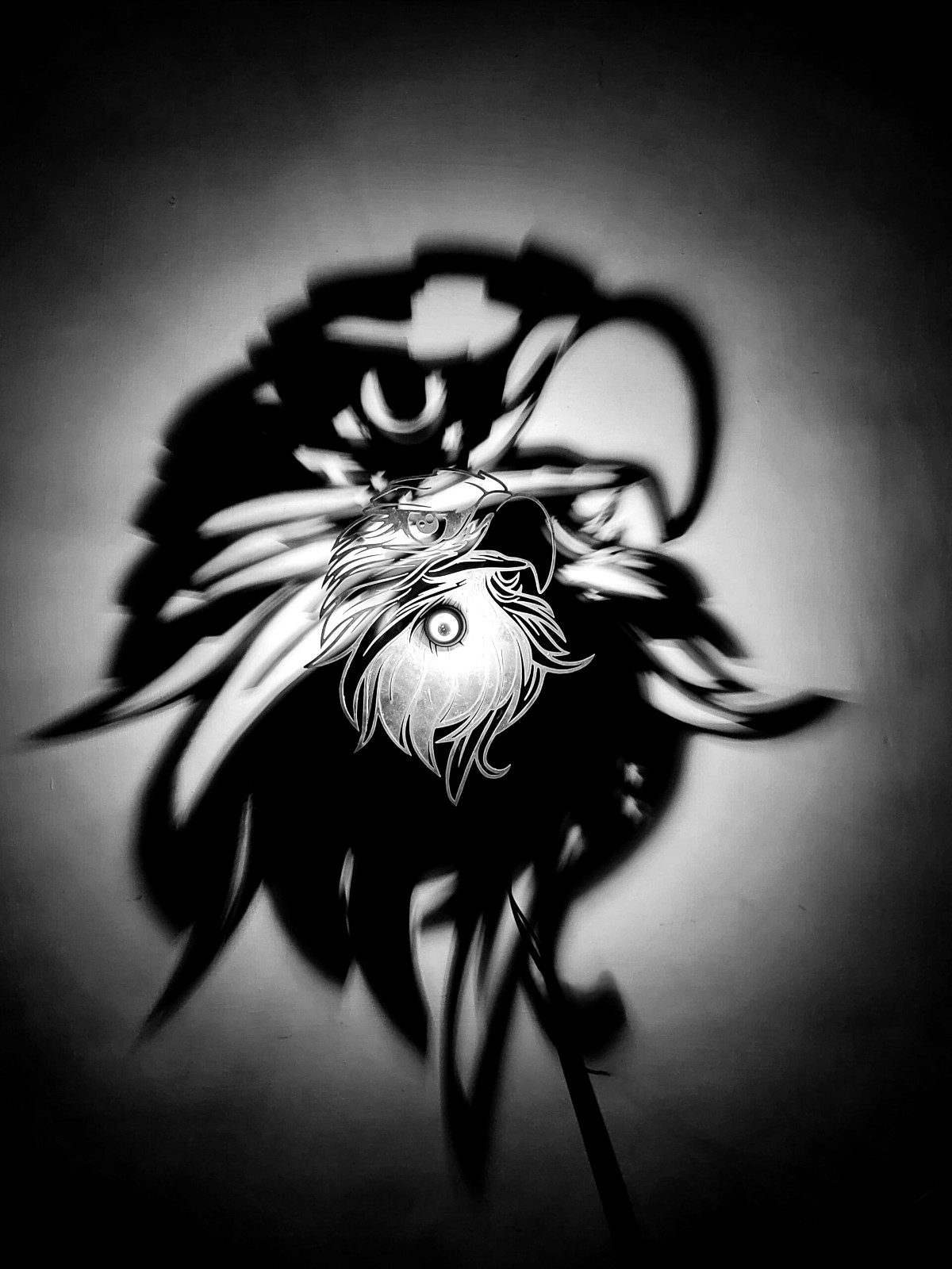 Eagle shadow lamp sketch panel - replacement shadow plate