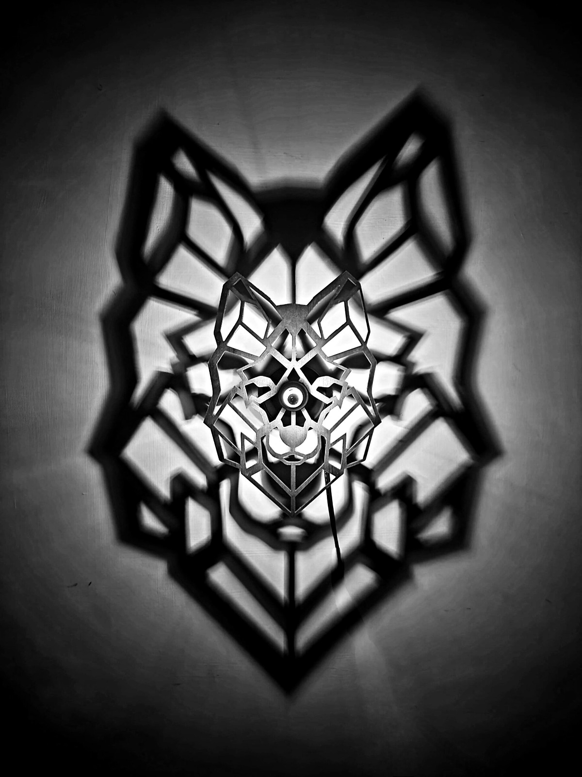 Wolf shadow lamp sketch panel - replacement shadow plate